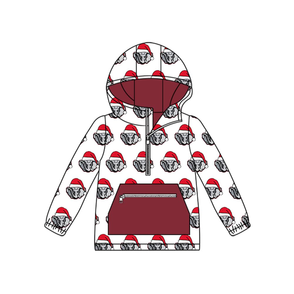 (Custom Design Preorder MOQ 5 Each Item)Team's Alabama Print Sibling Christmas Matching Clothes