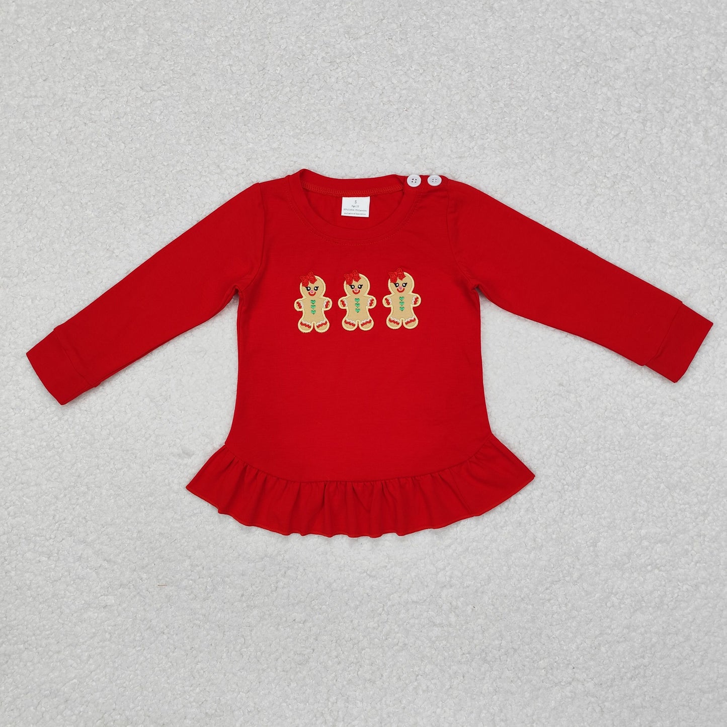 Gingerbread Embroidery Sibling Christmas Matching Clothes