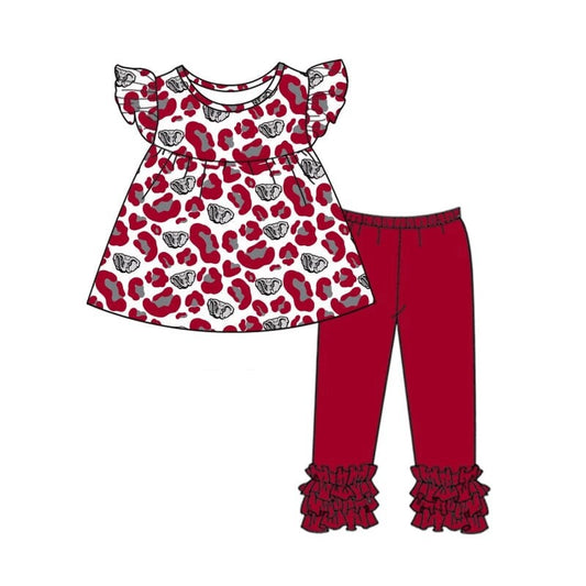 (Split Order Preorder) Deadline August 28 Team's Alabama Tunic Top Legging Pants Girls Clothes Set