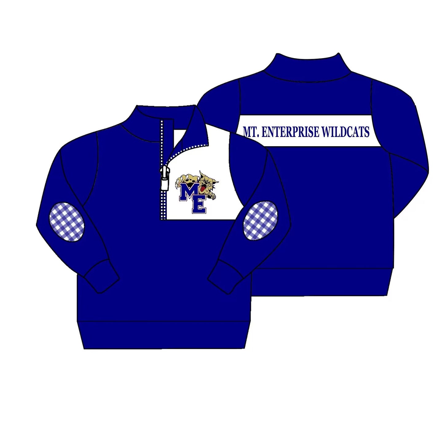 (Custom Design MOQ 5)  Boys dark blue football team's long sleeve zipper pullover shirts