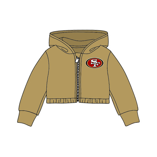 (Custom Design MOQ 5) SF Football Team's Print Hoodie Jacket Top