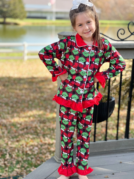 Long sleeve Christmas pajamas  6 A19-15