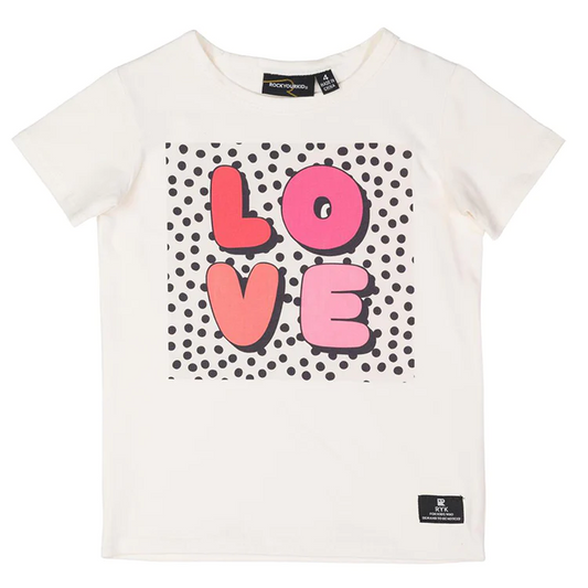 (Custom Design Preorder MOQ 5) LOVE Print Girls Valentine's Tee Shirts Top