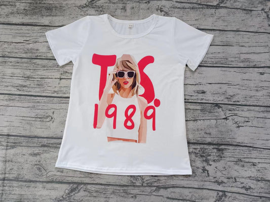 (Custom Design Preorder MOQ 5) 1989 Singer Print Girls Summer Tee Shirts Top