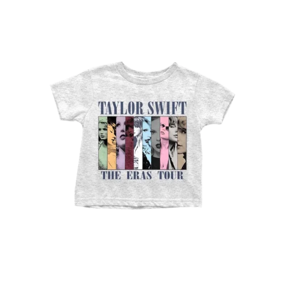 (Custom Design Preorder MOQ 5) Singer Print Girls Summer Tee Shirts Top