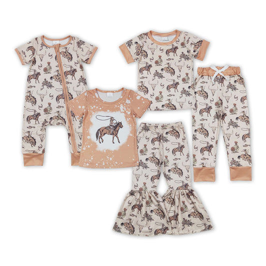 Rodeo Print Sibling Western Matching Clothes