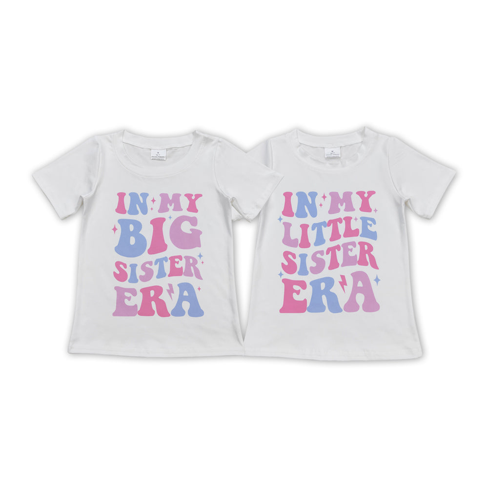 In My ERA Print Singer Swiftie Design Sisters Summer Matching Tee Shirts Top Clothes