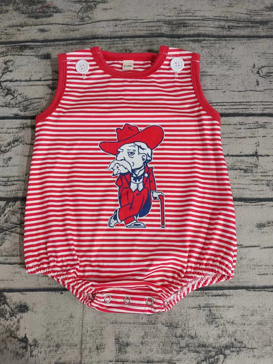 (Custom Design Preorder MOQ 5) Team's HOTTY TODDY Print Baby Boys Summer Romper