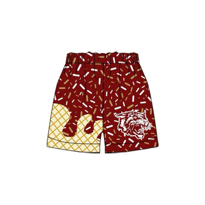 (Custom Design Preorder MOQ 5) Team's Cat Wine Kids Bottom Shorts