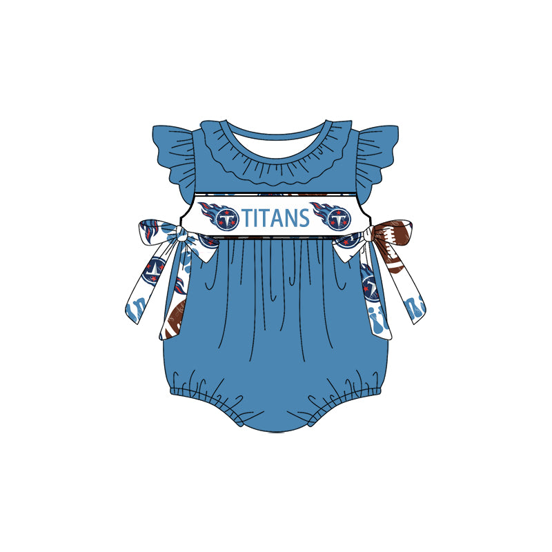1.9(Custom Design Preorder MOQ 5 Each Design) Team's TITANS Print Kids Summer Matching Clothes Sibling Wear