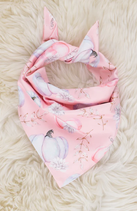(Custom Design Preorder MOQ 5) Pink Pumpkin Print Collar Doggy Bandana