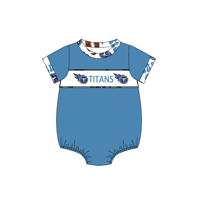 1.9(Custom Design Preorder MOQ 5 Each Design) Team's TITANS Print Kids Summer Matching Clothes Sibling Wear