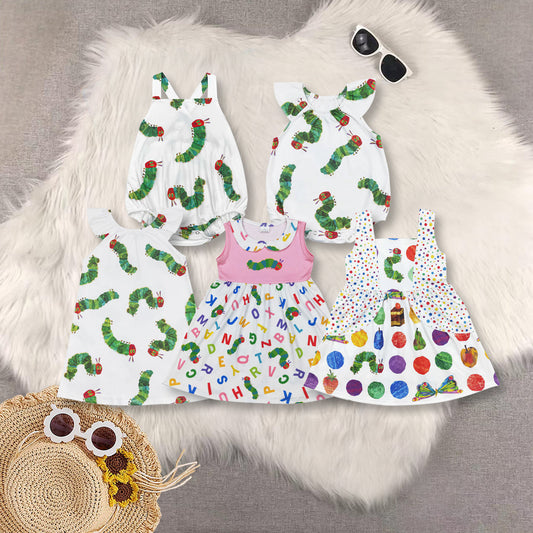 Hungry Caterpillar Print Sisters Summer Matching Clothes