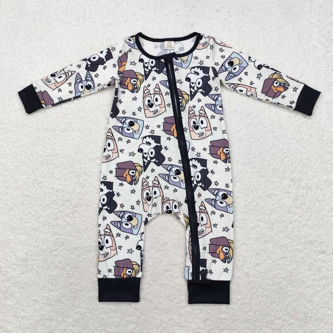 Cartoon Dog Stars Print Brothers Fall Bamboo Matching Pajams Clothes