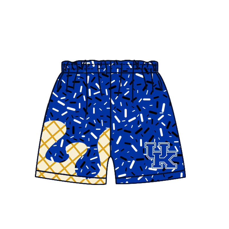 (Custom Design Preorder MOQ 5 Each Item)Team's Kentucky Sprinkles Print Sibling Matching Clothes