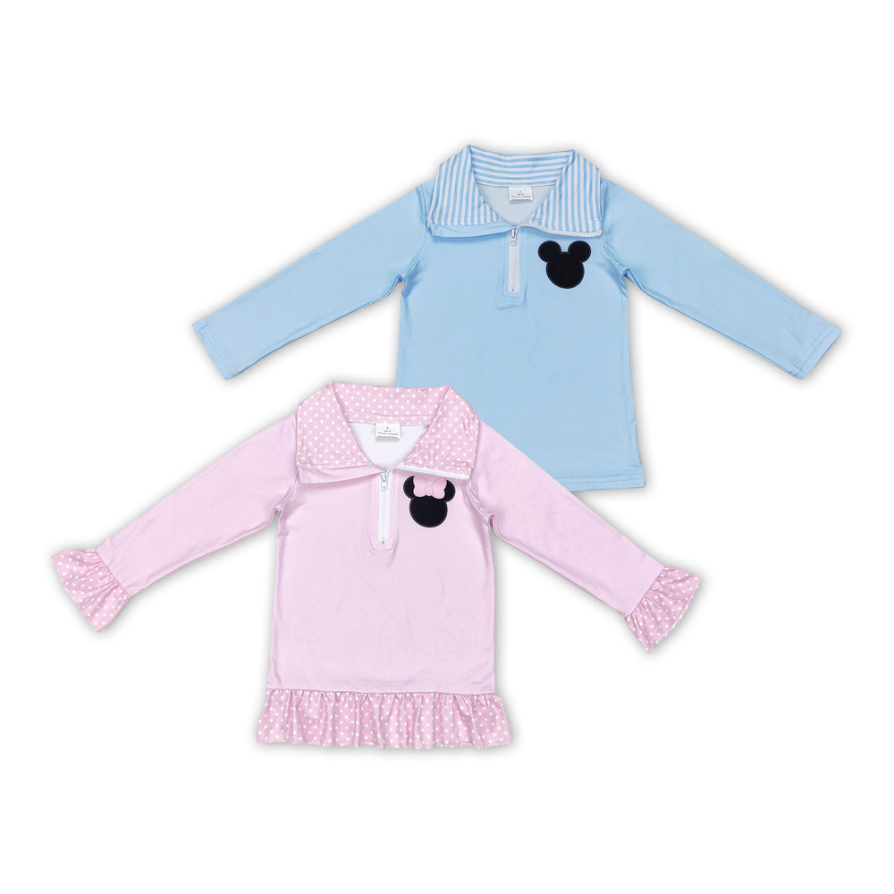 Cartoon Mouse Print Sibling Matching Clothes