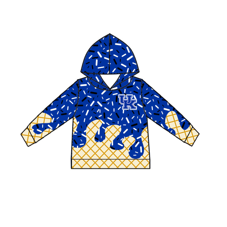 (Custom Design Preorder MOQ 5 Each Item)Team's Kentucky Sprinkles Print Sibling Matching Clothes