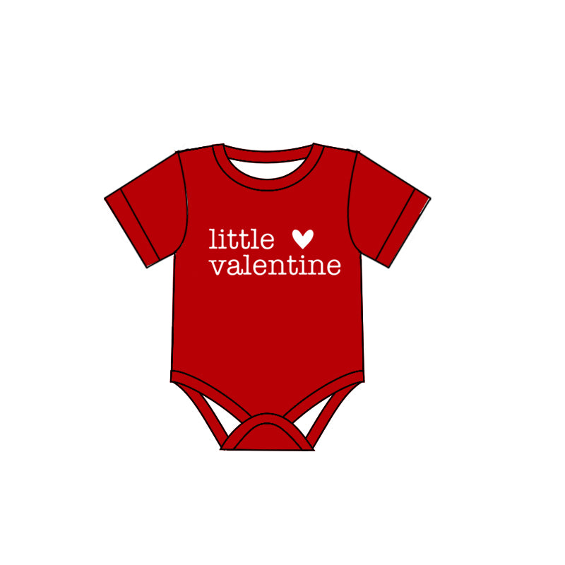 (Custom Design MOQ 5)Little Valentine Heart Baby Romper