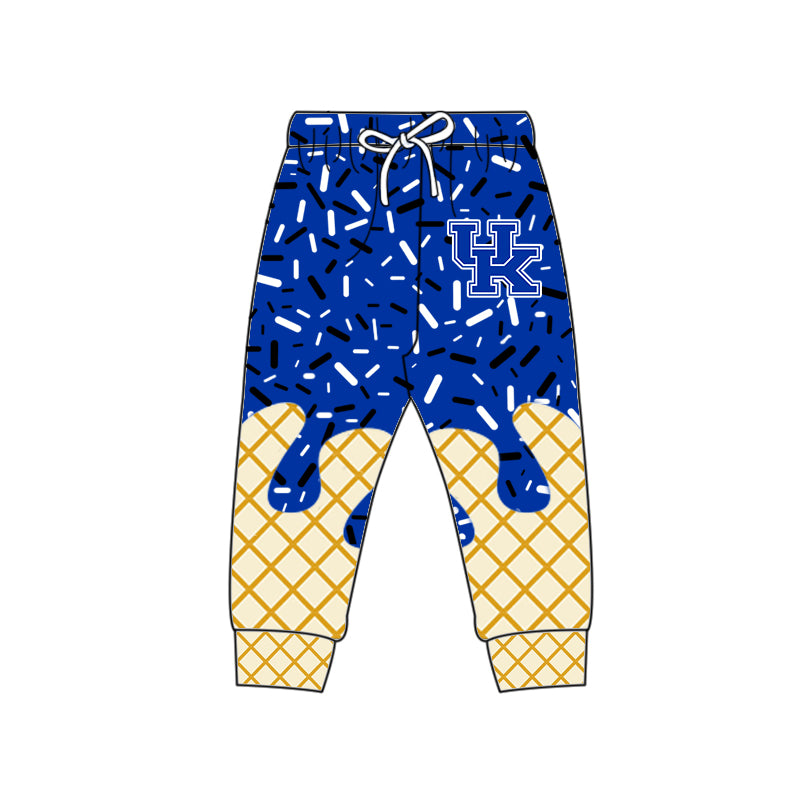 (Custom Design Preorder MOQ 5 Each Item)Team's Kentucky Sprinkles Print Sibling Matching Clothes
