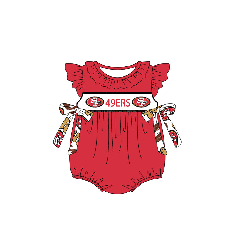 1.9(Custom Design Preorder MOQ 5 Each Design) Team's 49ERS Print Kids Summer Matching Clothes Sibling Wear