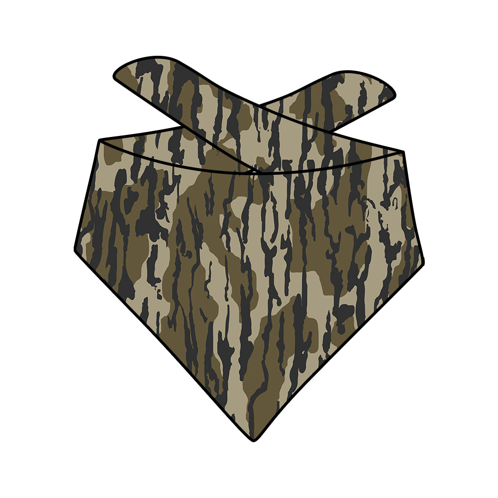 (Custom Design Preorder MOQ 5) Camo Print Collar Doggy Bandana