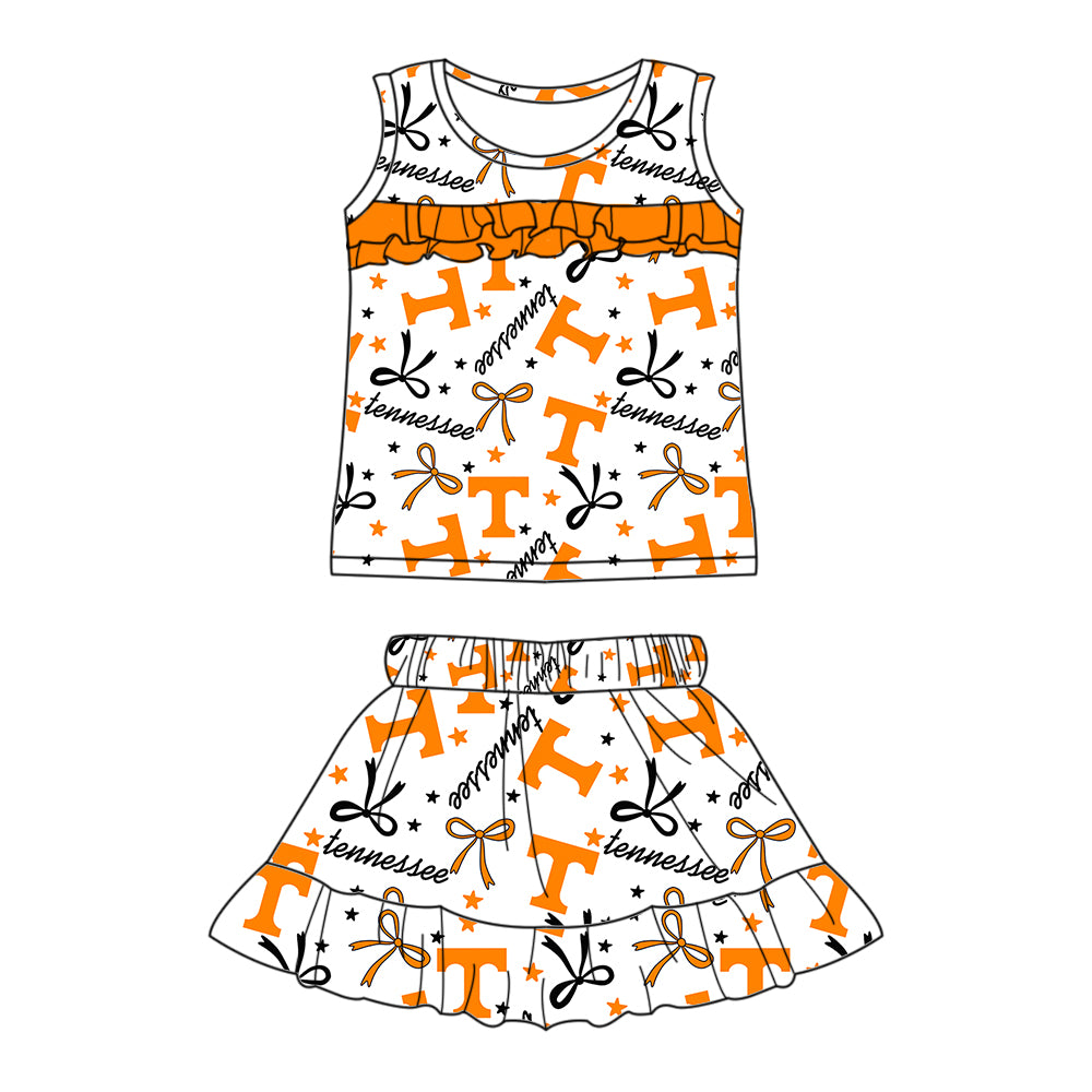 (Custom Design Preorder MOQ 5 Each Item)Team's Tennessee Print Family Matching Clothes