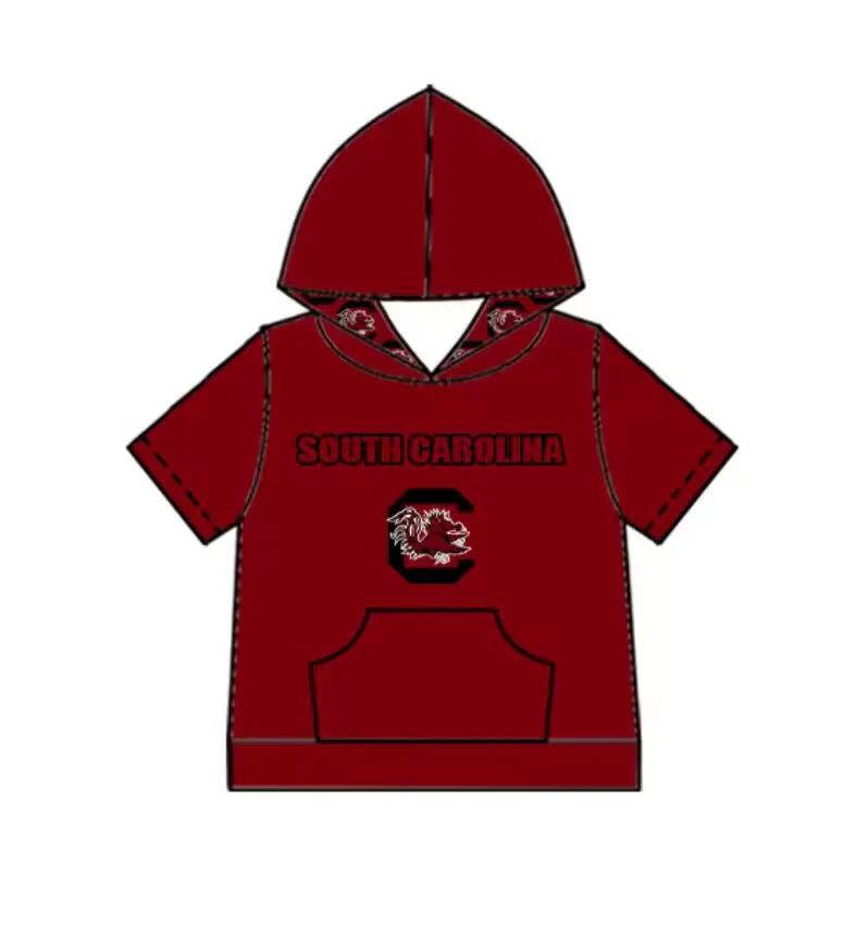 (Custom Design Preorder MOQ 5 Each Item)Team's Gamecock Print Girls Matching Clothes