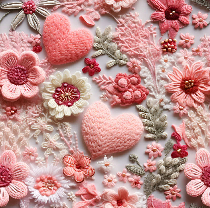 (Custom Design Preorder MOQ 5) Pink Hears Flowers Print Girls Valentine's Day Bottom Pants