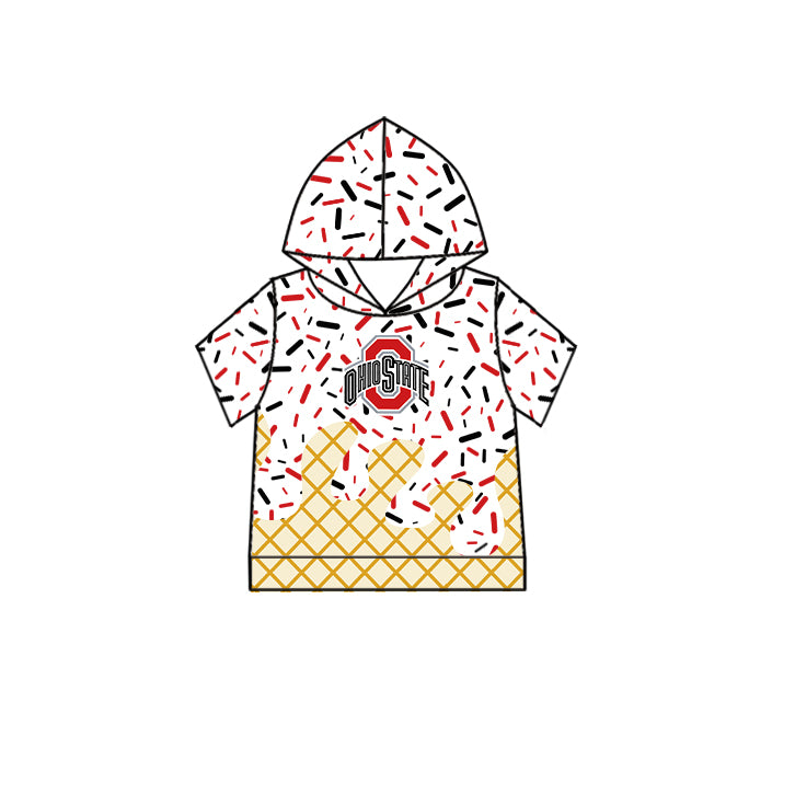 (Custom Design Preorder MOQ 5 Each Item)Team's OHIO STATE Sprinkles Print Sibling Matching ClothesNorthwestern Wildcats