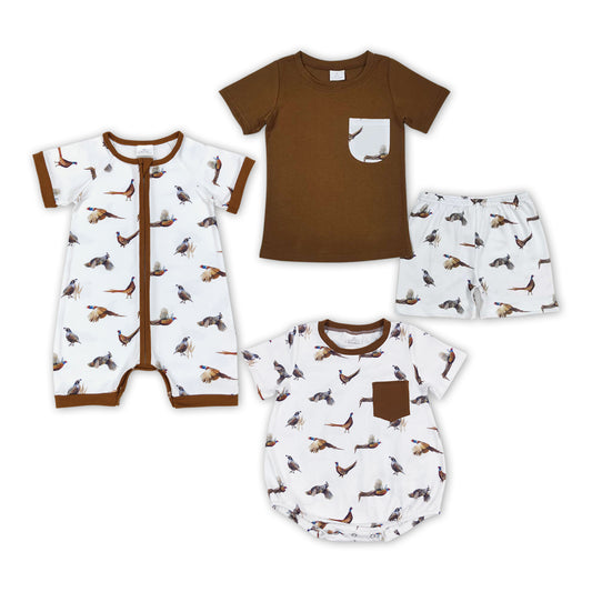 Wild Chicken Print Brothers Summer Matching Clothes