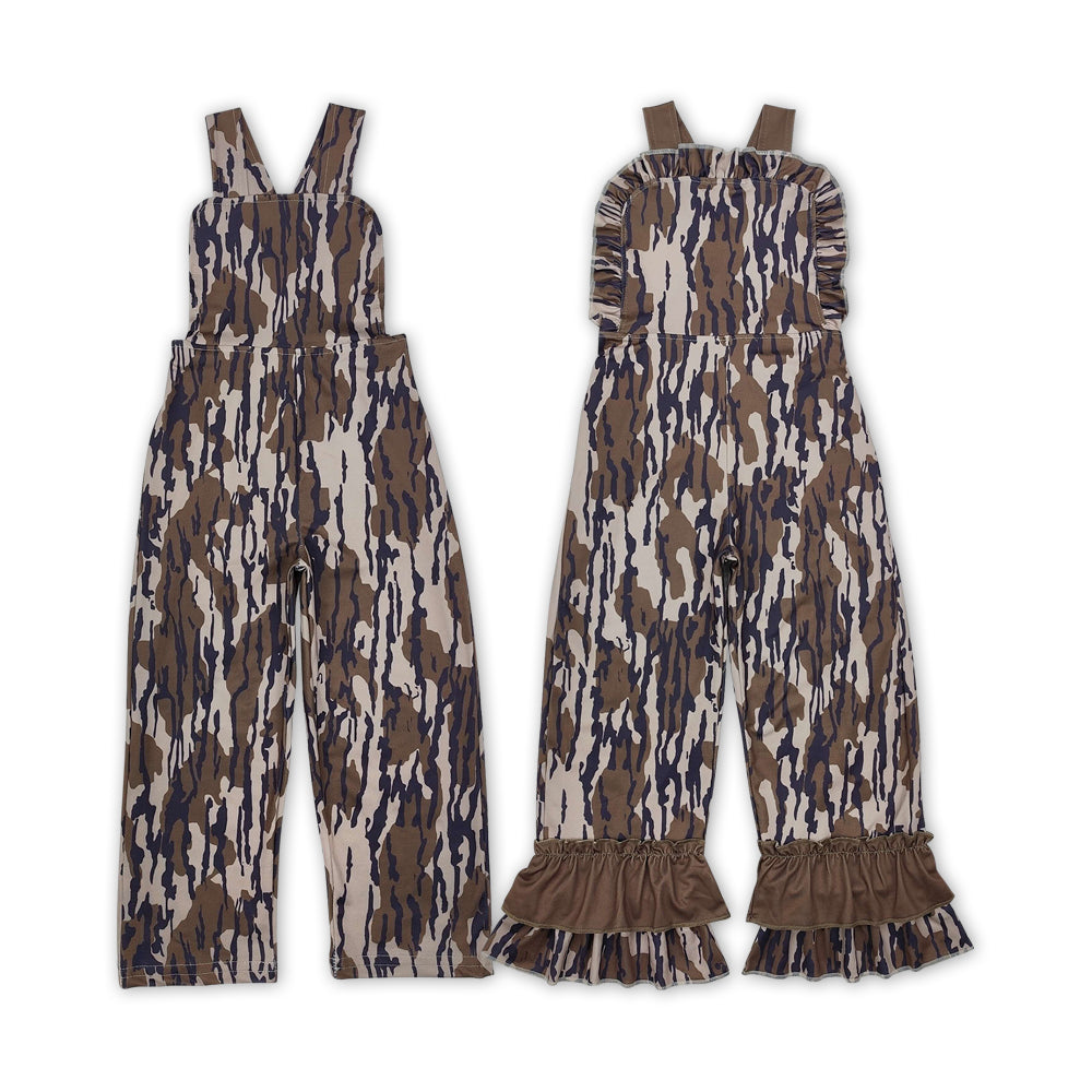 Camo Print Sibling Hunting Jumpsuits