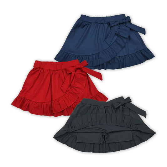 3 Colors Girls Summer Bottom Yoga Skirts Shorts Sisters Wear