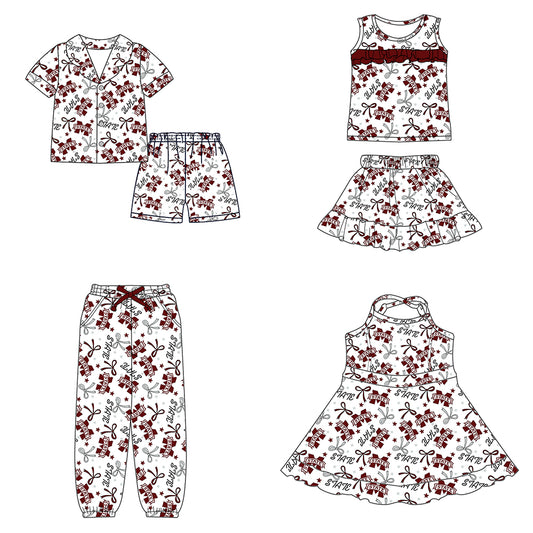 (Custom Design Preorder MOQ 5 Each Item)Team's STATE Print Family Matching Clothes