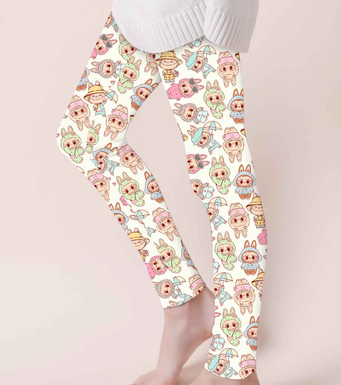 (Custom Design Preorder MOQ 5) Cartoon Labub* Print Adult Legging Pants