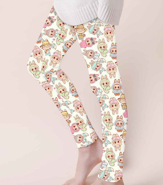(Custom Design Preorder MOQ 5) Cartoon Labub* Print Adult Legging Pants