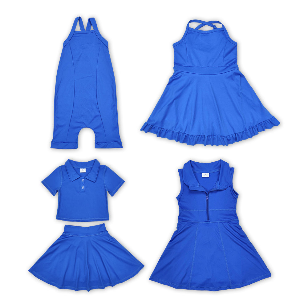 Blue Color Girls Athletic Clothes