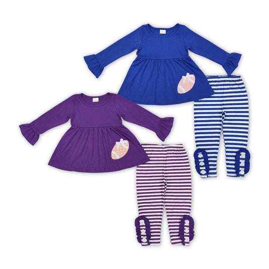 Football Embroidery Sibling Matching Clothes