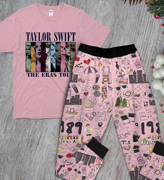 (Custom Design Preorder MOQ 5) Pink Singer Print Girls Clothes Set