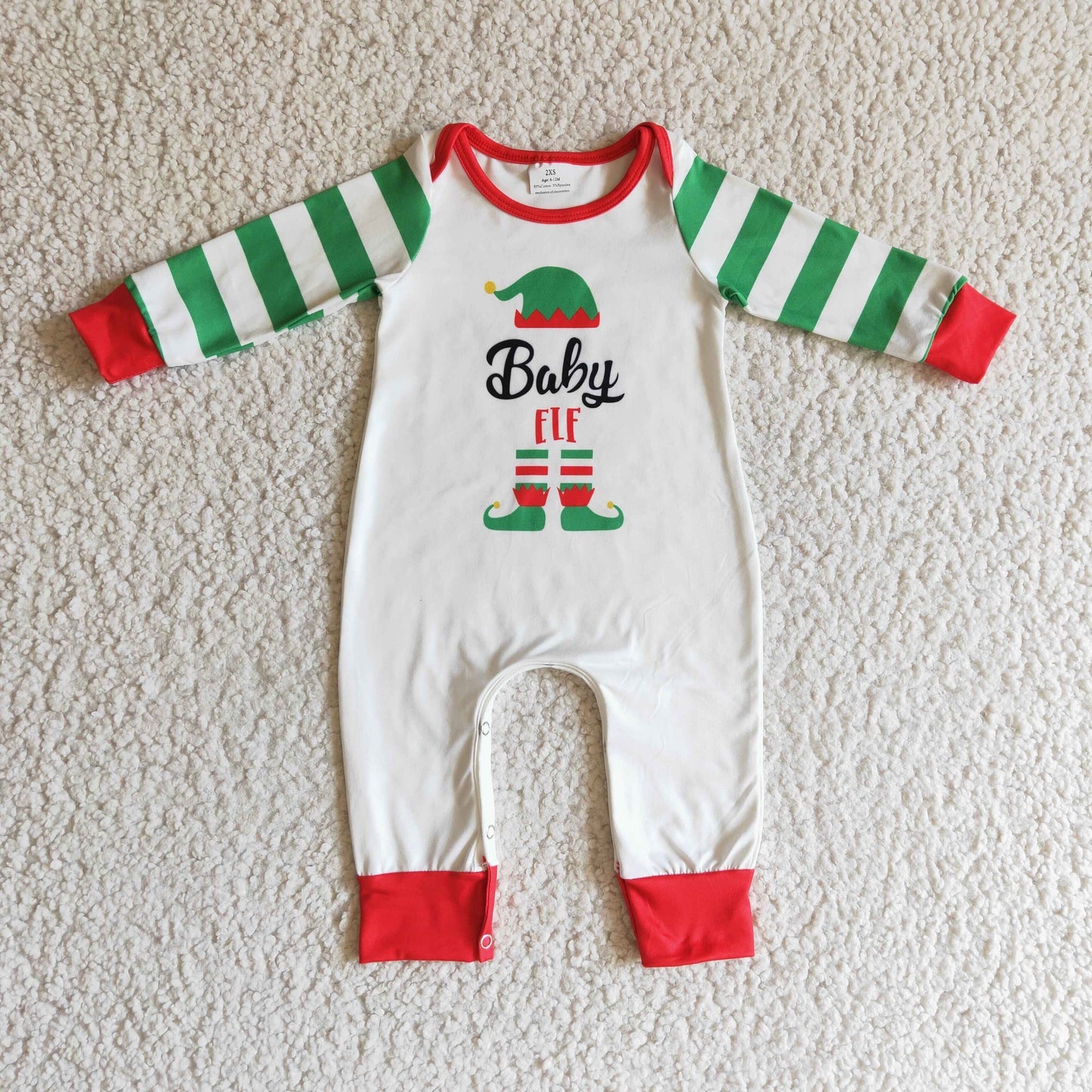 Shelf Green Stripes Print Christmas Family Matching Clothes