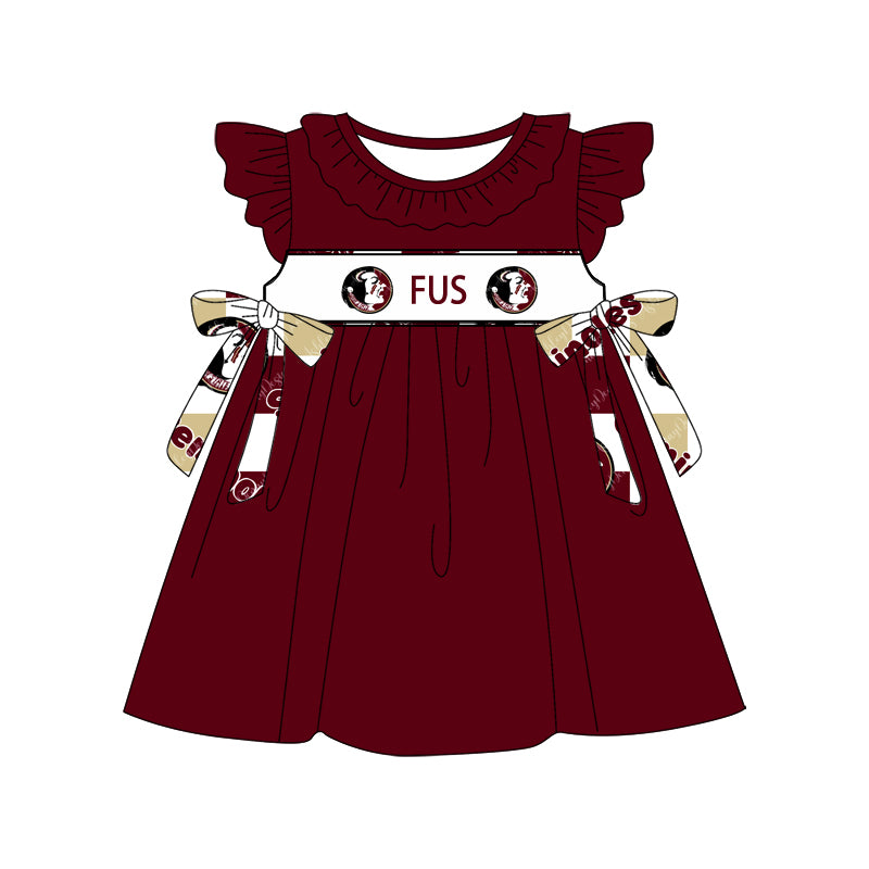 1.9(Custom Design Preorder MOQ 5 Each Design) Team's FUS Print Kids Summer Matching Clothes Sibling Wear