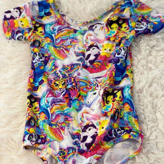 (Custom Design Preorder MOQ 5)  Cartoon Aimals Print Girls 1 Piece Swimsuits