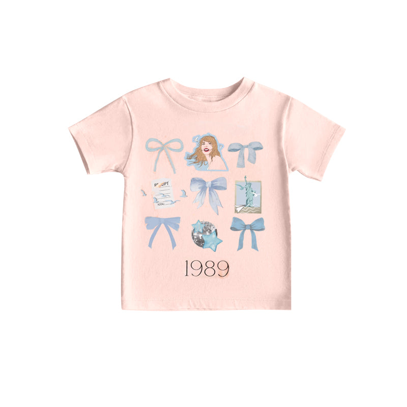 (Custom Design Preorder MOQ 5)  Singer Swiftie 1989 Girls Summer Tee Shirts Top