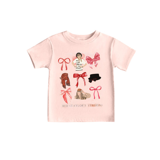 (Custom Design Preorder MOQ 5)  Singer Swiftie Version Girls Summer Tee Shirts Top