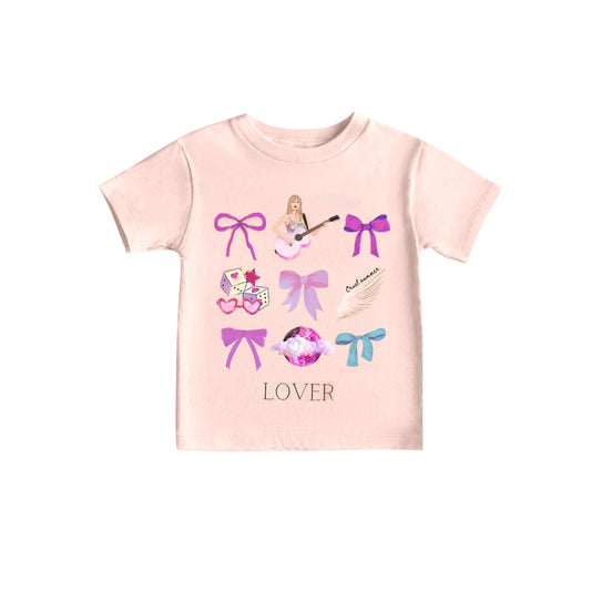 (Custom Design Preorder MOQ 5)  Singer Swiftie Lover Girls Summer Tee Shirts Top
