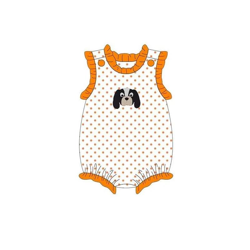 (Custom Design Preorder MOQ 5)  Team's Tennessee Print Baby Girls Summer Romper