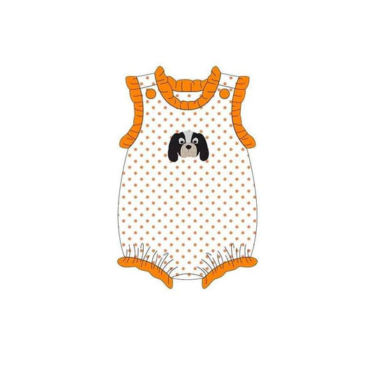 (Custom Design Preorder MOQ 5)  Team's Tennessee Print Baby Girls Summer Romper