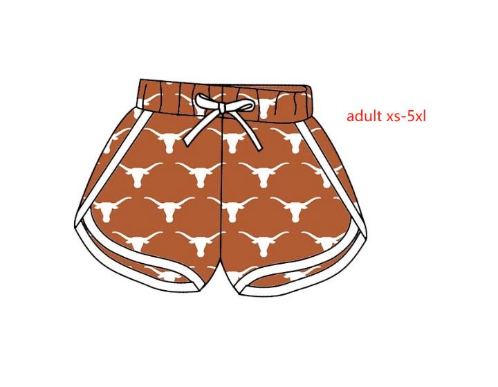 (Custom Design Preorder MOQ 5) Teanm's Cow Print Adult Summer Shorts