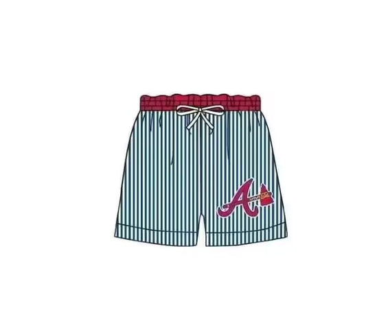 (Custom Design Preorder MOQ 5)  Team's A Print Boys Swim Trunks