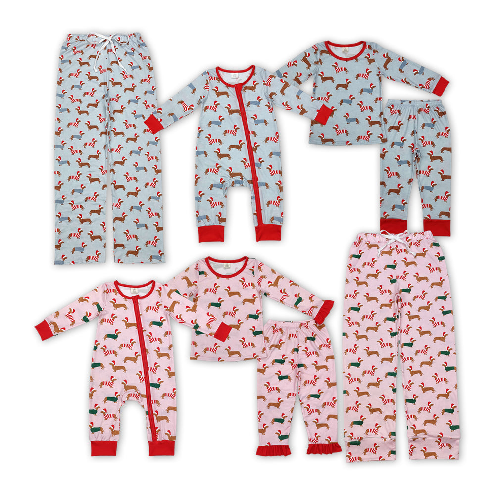 Dog Print Family Christmas Matching Clothes