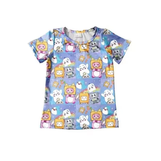 (Custom Design Preorder MOQ 5) Cute Print Boys Summer Tee Shirts Top